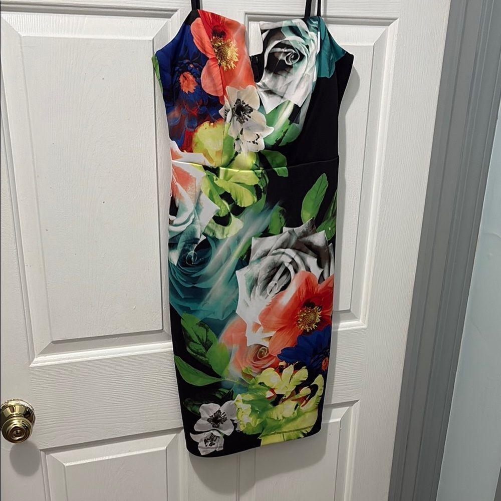 Floral Print Sleeveless Dress